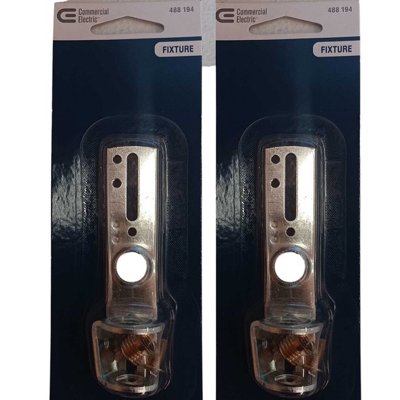2-PK Commercial Electric 4" Crossbar Kit for Lights & Mount Canopy w/ 7/16" Hole - Picture 1 of 5